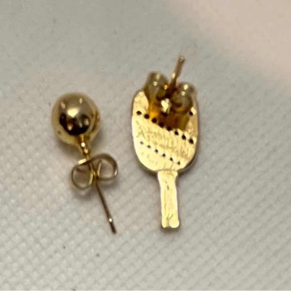 Pickleball | Paddle and Ball Stud Earrings, set - Picture 6 of 10